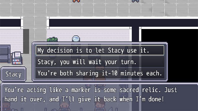 Lựa chọn hành động để giải quyết mọi công việc trong Office Survival Sim trước 5h chiều