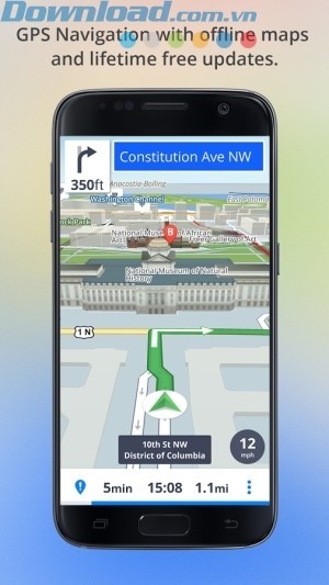 Xem bản đồ offline và cập nhật miễn phí suốt đời