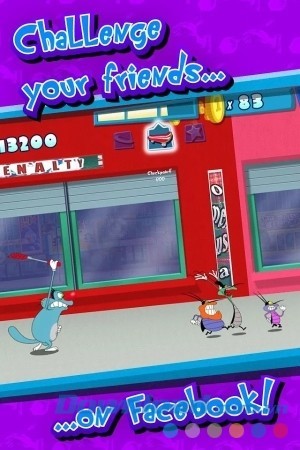 Thử thách bạn bè trên Facebook cùng chơi Oggy cho Android