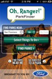 Oh, Ranger! Parkfinder for iOS - Find Parks Easily