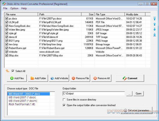 Okdo All to Word Converter Professional