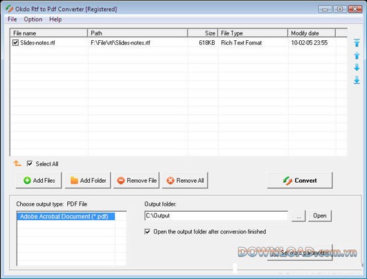 Okdo Rtf to Pdf Converter