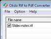 Okdo RTF to PDF Converter - Chuyển đổi RTF sang PDF