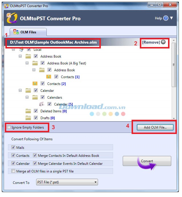OLM to PST Converter Pro