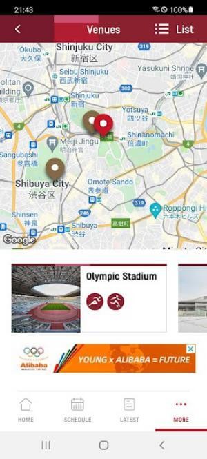 Xem vị trí sân vận động trên bản đồ