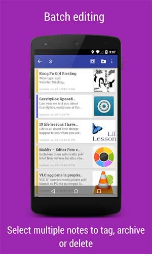 Chọn nhiều mục để ghim hoặc xóa