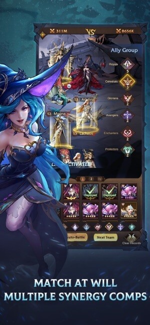 Vô số kết hợp khác nhau để tạo đội hình mạnh mẽ