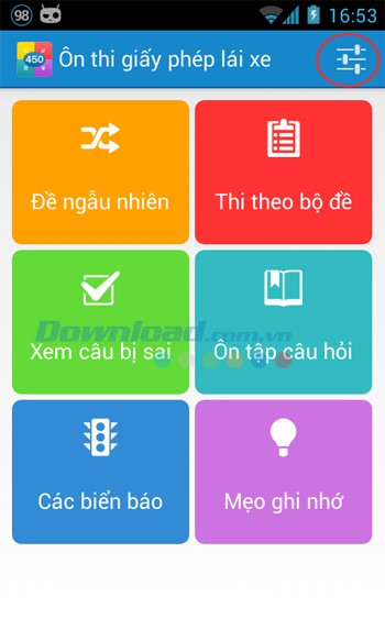 Ôn thi giấy phép lái xe cho Android