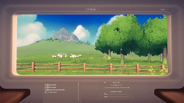 Thư giãn với khung cảnh 2 bên đường, như thể bạn đang ngồi trên 1 chuyến tàu