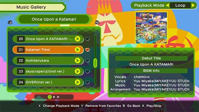 Khám phá thư viện nhạc hấp dẫn độc quyền cho Once Upon A KATAMARI