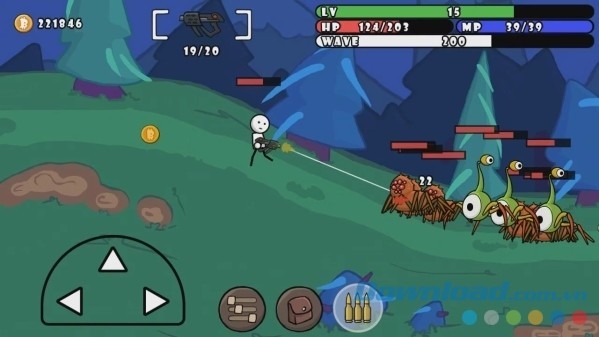 Game người que bắn quái vật cực hay One Gun: Stickman cho Android