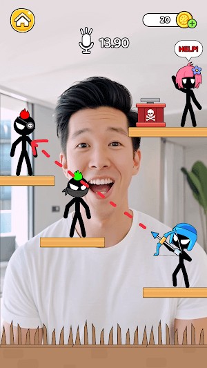 Game thử thách nối các đối tượng bằng một đường