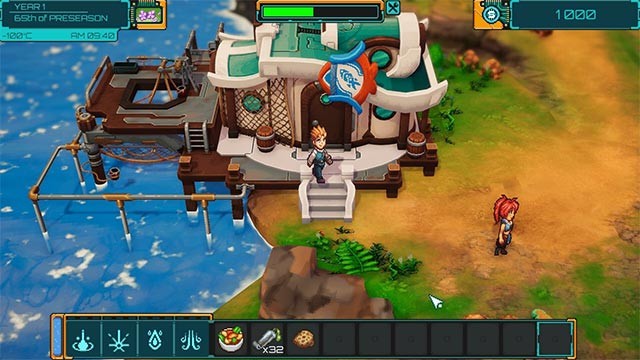 Chơi hàng loạt mini-game vui trong One Lonely Outpost như nấu ăn, câu cá...