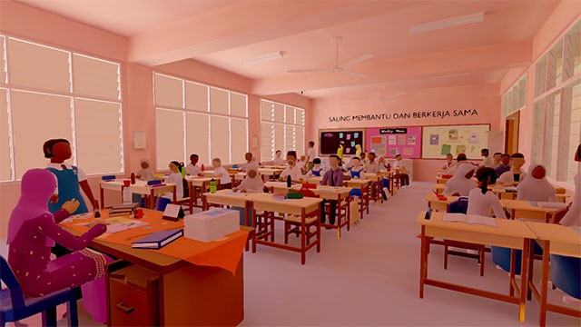 Bối cảnh game One Perfect Day chủ yếu được đặt trong trường học của nam sinh Andy