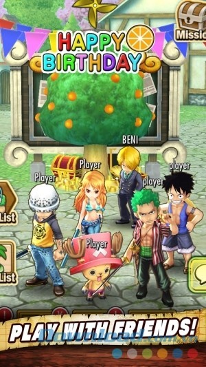 Tổ chức sinh nhật ngay trên One Piece: Thousand Storm cho Android