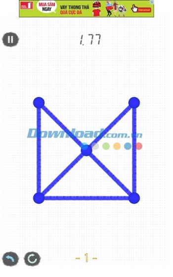 Lối chơi đơn giản trong game One touch Drawing