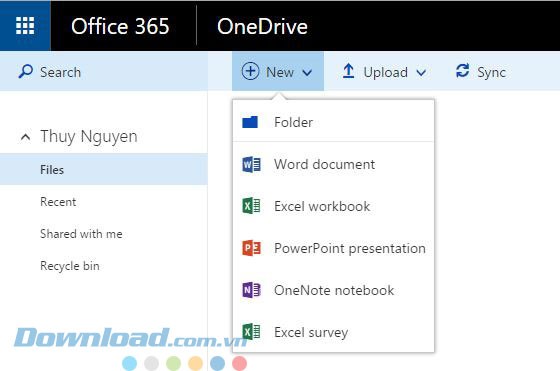 Thêm file vào đám mây