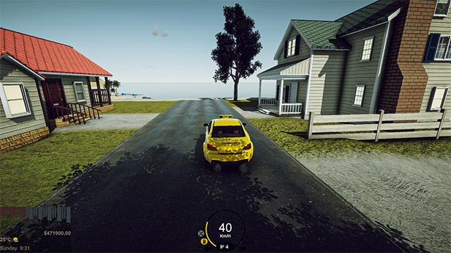 Onefold Taxi Simulator mô phỏng công việc của người lái taxi trong thị trấn đông đúc