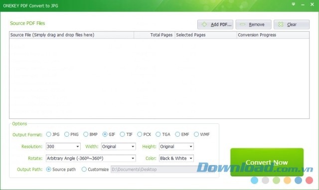 ONEKEY PDF Convert to JPG phần mềm chuyển đổi PDF sang hình ảnh đa tiện ích