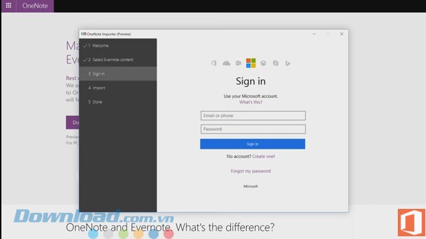 Đăng nhập tài khoản Microsoft