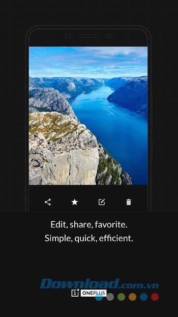 OnePlus Gallery sở hữu giao diện trực quan
