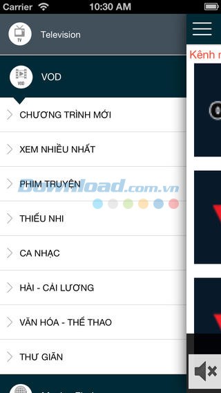 Danh mục VOD được phân loại theo chương trình mới, xem nhiều nhất...