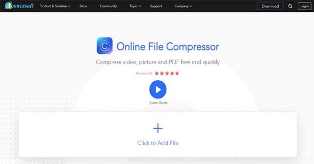 Apowersoft Online File Compressor là dịch vụ nén file trực tuyến miễn phí