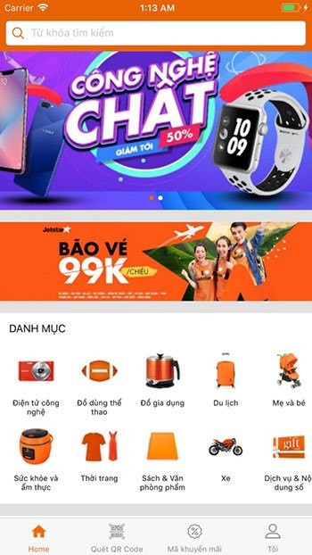 Trang chủ Online Friday cho iOS