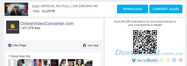Convert và tải video miễn phí
