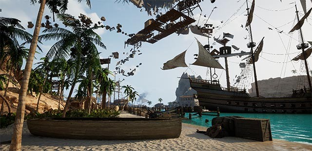 Khám phá Đảo hải tặc, súng lục nước, hệ thống bơi lội, lái xe... trong bản cập nhật Pirate Island