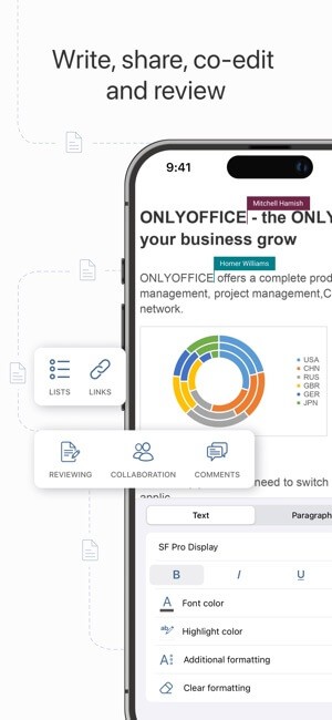 Soạn thảo, chia sẻ, cùng chỉnh sửa và đánh giá trên một tài liệu