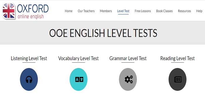 OOE English Level Tests là web kiểm tra trình độ tiếng Anh miễn phí từ Oxford