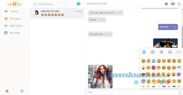 Gửi tin nhắn cho bạn bè