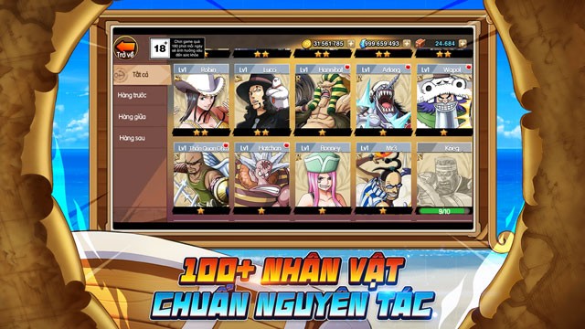 Hơn 100 nhân vật chuẩn theo nguyên tác