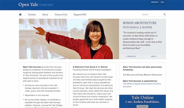 Tất cả các khóa học đều do các giáo viên và học giả ưu tú tại đại học Yale giảng dạy