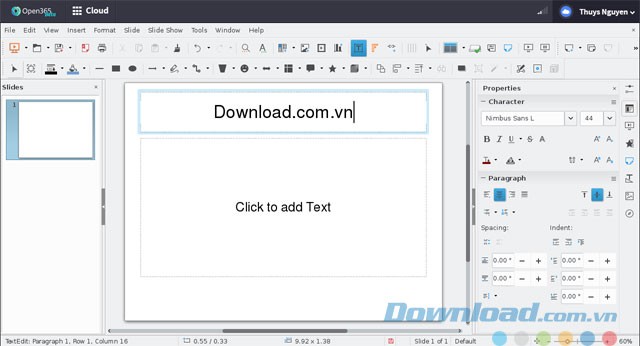 Tạo bài thuyết trình