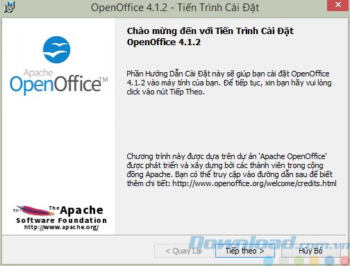 Cài đặt OpenOffice