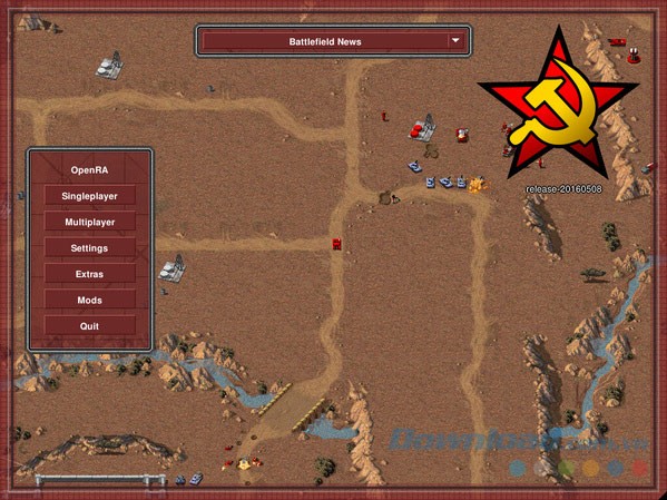 Main menu của OpenRA