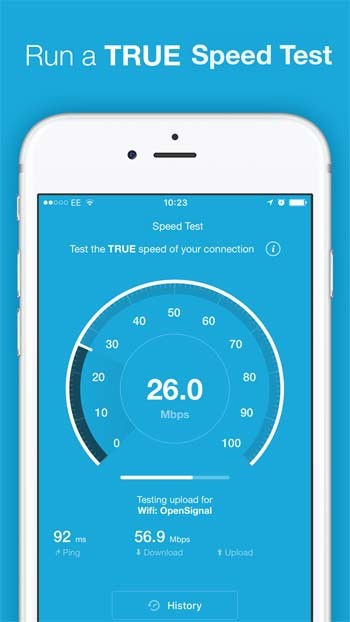 Khởi chạy một bài kiểm tra tốc độ thực sự