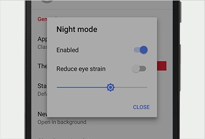 Opera Mini cho Android bổ sung chế độ ban đêm