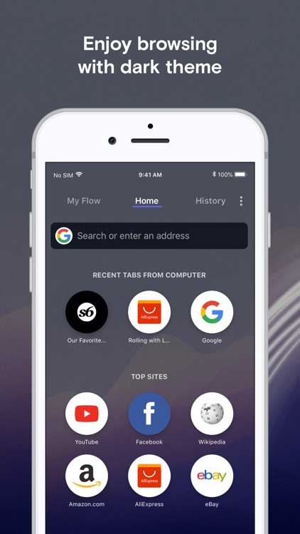 Duyệt web với chủ đề sáng và tối