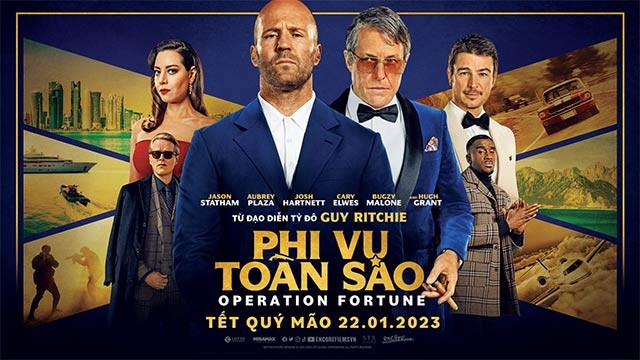 Poster phim Phi Vụ Toàn Sao - sản phẩm hợp tác giữa đạo diễn Guy Ritchie và ngôi sao Jason Statham