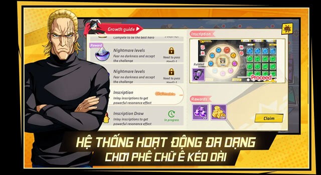 Hệ thống hoạt động đa dạng chơi phê