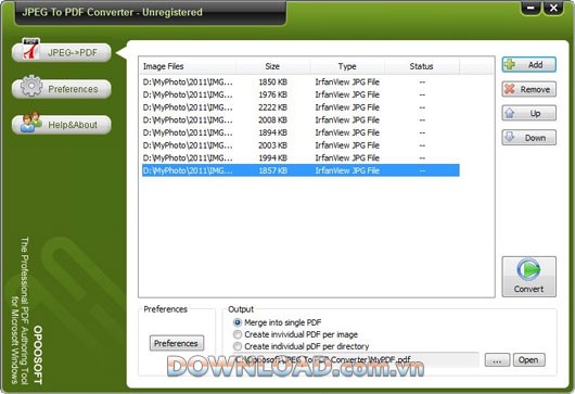 OpooSoft JPEG To PDF Converter