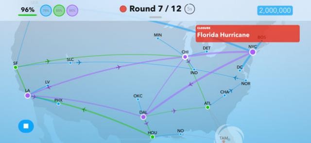 Thiết kế mạng lưới các chuyến bay trong game OptiFlight