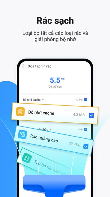 Loại bỏ tất cả các tệp rác