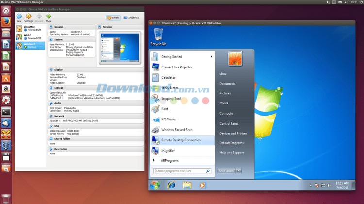 Cài Windows 7 trên Ubuntu 14.04