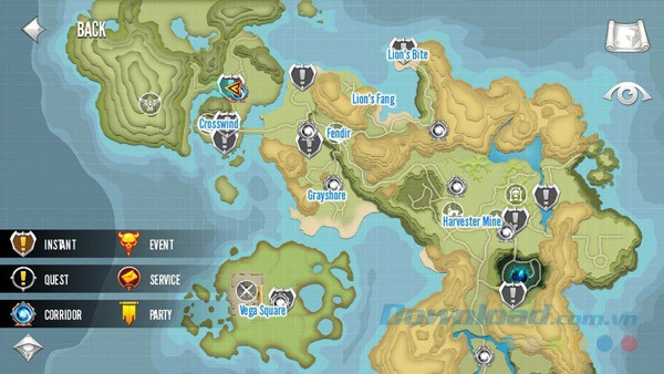 Bản đồ rộng lớn