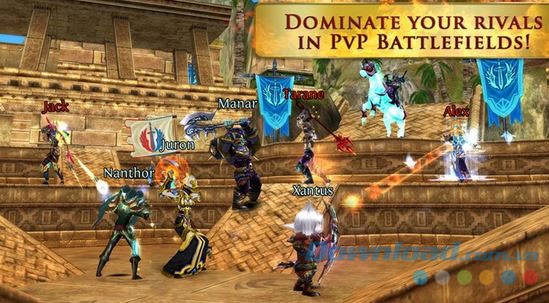 Đấu trường PvP trong game Order & Chaos Online