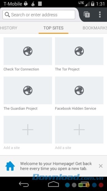 Vào các trang web thông thường hoặc các web bị chặn